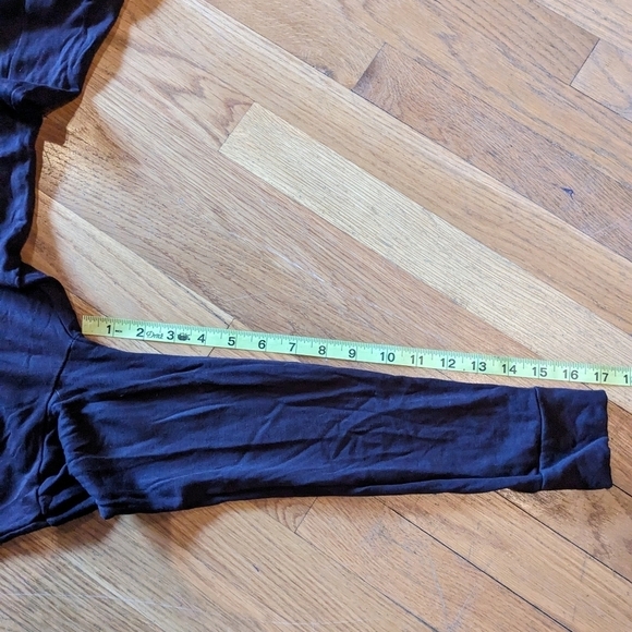 Loft Medium Brown Lounge‎ Cozy Long Sleeve Shirt w/ Fuzzy Inside - Picture 7 of 8